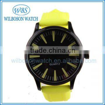 Big Dial Silicon Rubber Wristband Watches For Women