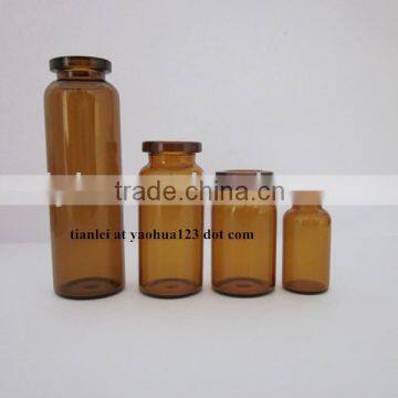 amber tubular vial