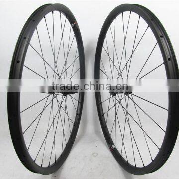 High-end MTB carbon bicycle wheels, 29er mountain bike clincher 27mmx23mm rims carbon clincher wheel with DT350 hub