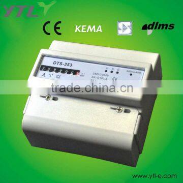 Three phase electric kwh meter