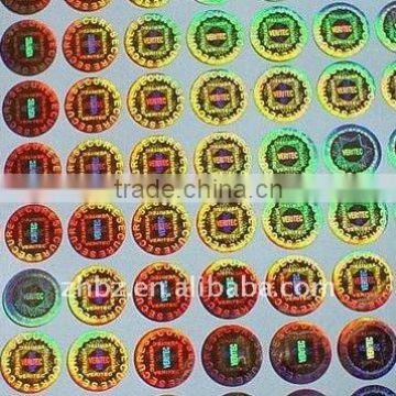 Custom 2D/3D/Dot Matrix Laser Hologram Sticker