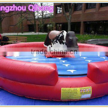 hot sale inflatable mechanical bull, inflatable bull riding machine, inflatable mechanical bull mattress