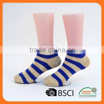 custom cotton walking sports stripe seamless socks for children