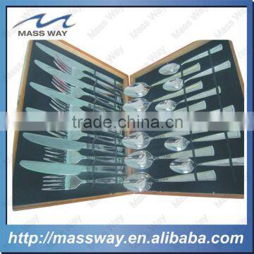 Wholesale Hotel 24pcs Food Grade Custom Stainless Steel Cutlery Set