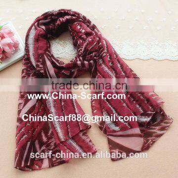 Wholesale leopard viscose scarf