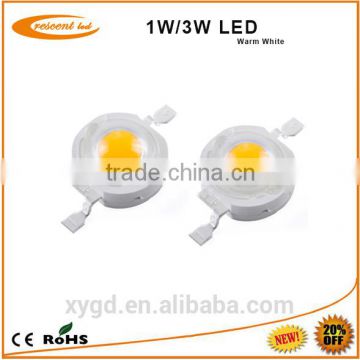 Epistar Star Chip Warm White Color 1w High Power Led