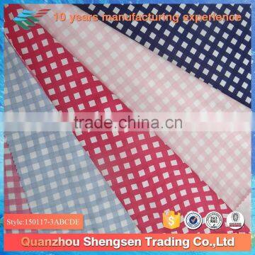 printed check 80 nylon 20 spandex womens swimwear fabric