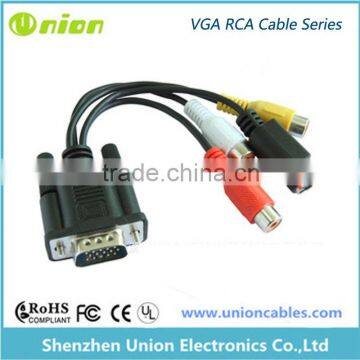 Selling Vga Rca Male To Femal 15 Pin Cable