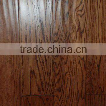 oak antique flooring-hand-scraped hardwood/solidwood