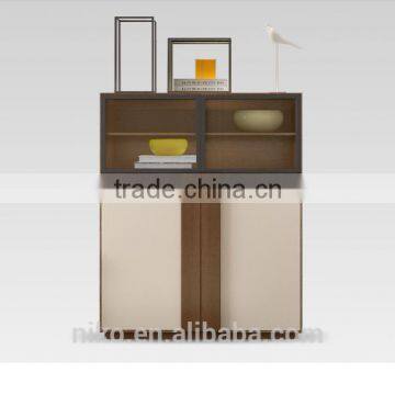 2017 New Collection simple& fashion modern walnut Storage cabinet