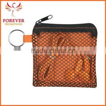 Wholesale Earphone In Small Orange Mesh Pouch