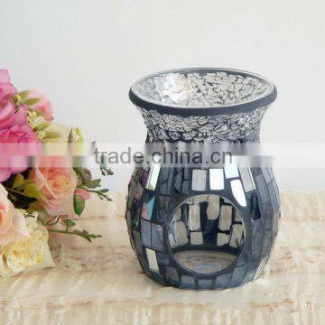 Mosaic glass candle holder oil burner