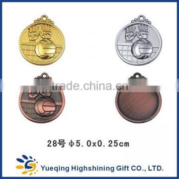 Professional 3d volleyball football basketball swimming Table Tennis gold silver bronze commemorative metal medal