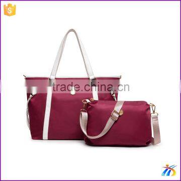 2PCS set bag Designer handbag for women with good pu leather factory price