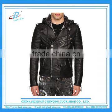 men winter casual leather coats