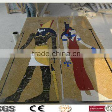 WT-31 China High Quality Egypt style Water Jet Marble Floor Patterns