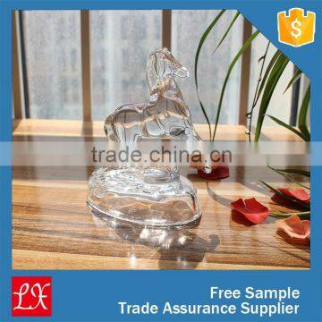 Best selling horse type clear crystal glass ornaments