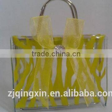 promotional PVC plastic metal frame PVC bag