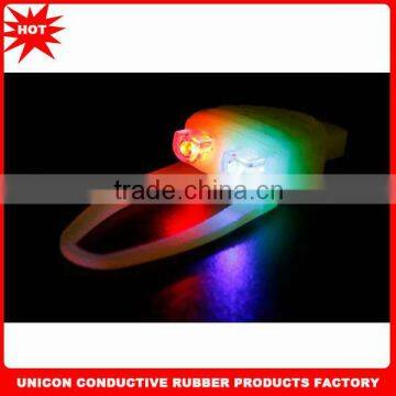 hot times silicone colorful led bicycle rear light