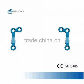 CE marked 1.5mm 110 degrees titanium reconstruction plate