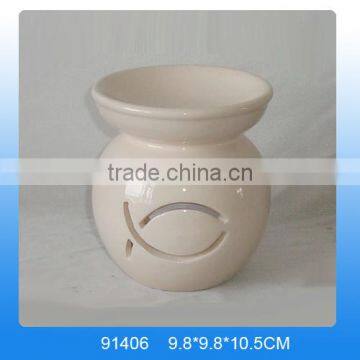 Handmade oil lamps,ceramic white oil burner for promotion                        
                                                                                Supplier's Choice