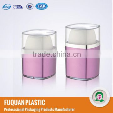 Purple Plastic Cosmetic Airless Jars