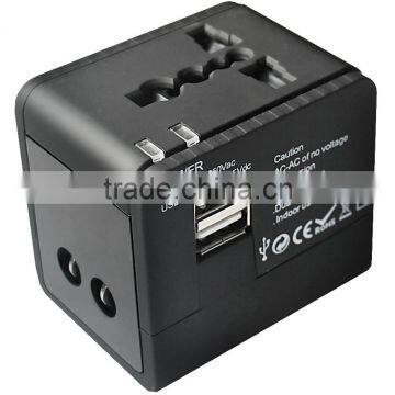 Portable USB travel adapter