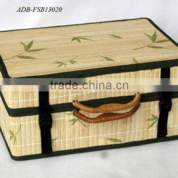 Bamboo Leaf Design Picnic Bamboo Basket