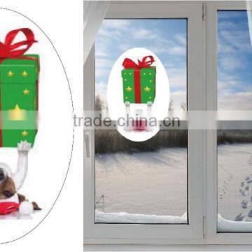 Newest Cartoon Dog Design Static Cling Window Sticker Decal photo-3