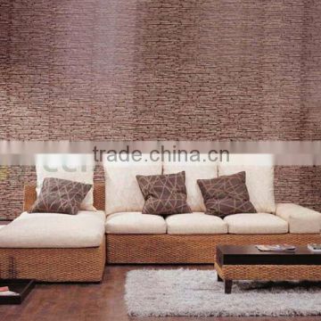 Water hyacinth corner sofa living room set