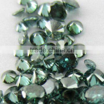 Natural Blue Color Round Shape Loose Diamonds For Jewelery