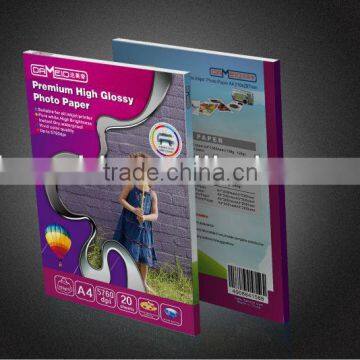 Hot! high glossy photo paper,super white,a3,200gsm photo paper,fast drying