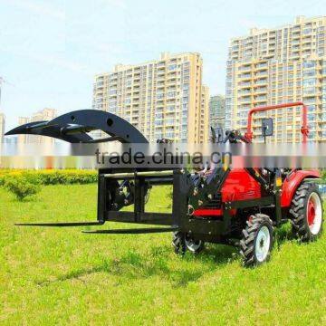 High quality DQ254 25HP 4WD mini tractor with Log grab for sale