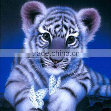 China supplier 2pcs MOQ 20x20cm small tiger animal resin diamond canvas painting                        
                                                                                Supplier's Choice