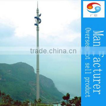 telecom monopole tower china manufacture/galvanized steel pole