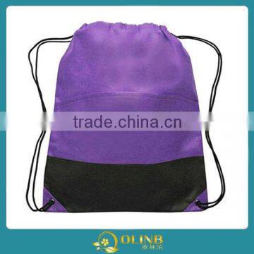 Drawstring Sports Bag with Pocket