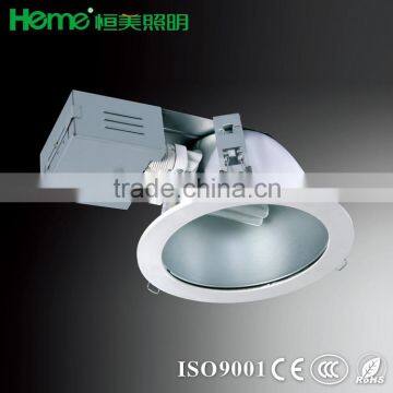 8" PC trim horizontal recessed downlighting with 200mm diameter 185mm cut out