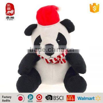 Custom Plush Panda Bear Christmas Stuffed Toy Imported