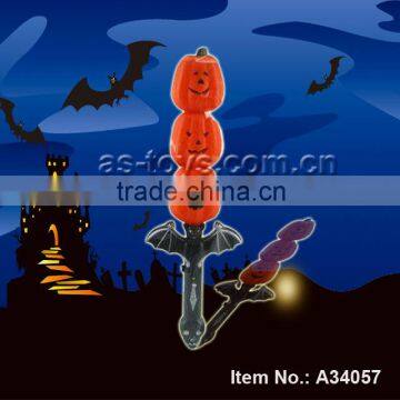 Bats and pumpkin wholesale light up led flashing plastic stick