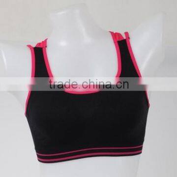 New nylon fit seamless sexy sports bra