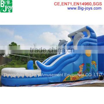 Outdoor water park Shark inflatable water slide for sale