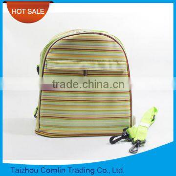 2016 Customized LOGO Printing Beautiful Stripe Lunch Bag For Children