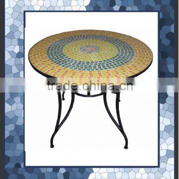 Mosaic garden dining table