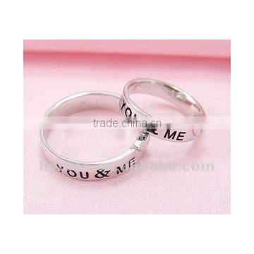 forever love rings with letters