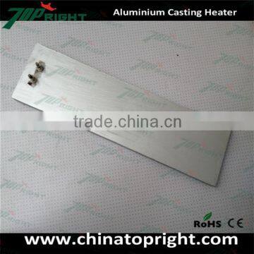 Aluminum cast-in heater plate electric heating elements