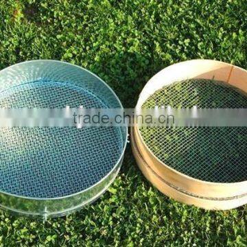 Soil Sifter With Wooden Frame is Large Round Garden Tool photo-3