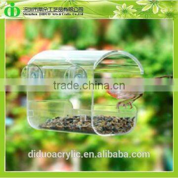 DDT-R036 Trade Assurance Cheap Glass Bird Feeder