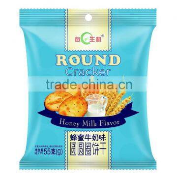 MEIRISHENGJI---55g Honey Milk Flavor Round Cracker