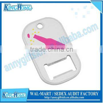 OEM printing logo stainless steel bottle opener