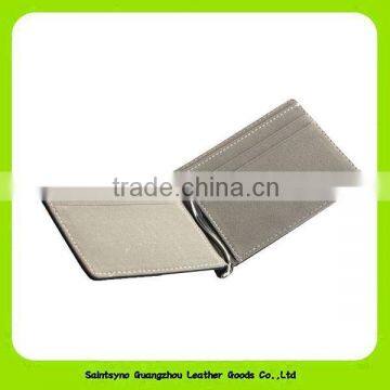 Bi-fold Compact Design Classic Money Clip Wallet Leather 015 photo-4